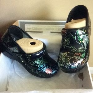 Dansko Clogs- Professional Floral Dotted